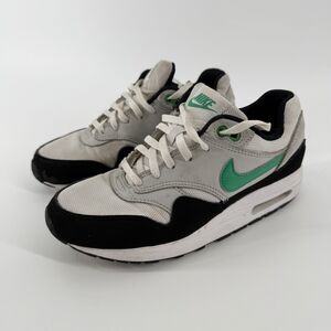 Nike Air Max 1 Shoes Sneakers Stadium Green White Black Boys 4.5Y